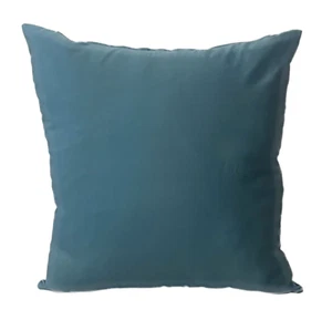 Plain Turquoise Blue Cushion Covers Sofa Decor 18 x 18 " Inch / 45 x 45 cm Zip - Picture 1 of 5