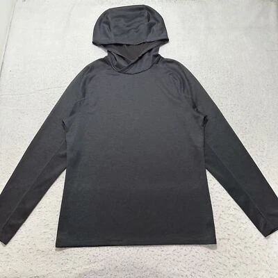 Zella Mujer Pequeña Manga Larga Pullover Sudadera con Capucha Sudadera Gris Elastizada Foto 1 de 4