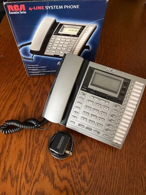 RCA 4-Line Executive Series Expandable System Phone Office, Model 25415RE3, NIB - Image 1 of 4
