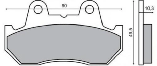 FRONT BRAKE PADS HONDA CX 500 T (TURBO) 1983 > FERODO - Image 1 of 1