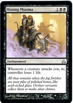 (2X) Hissing Miasma Guildpact Uncommon – MTG Magic the Gathering Card - Image 1 of 4