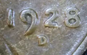 1928 D WHEAT PENNY STRONG DOUBLE DIE OBVERSE-STRONG DOUBLING ON DATE- RARE COIN - Picture 1 of 19