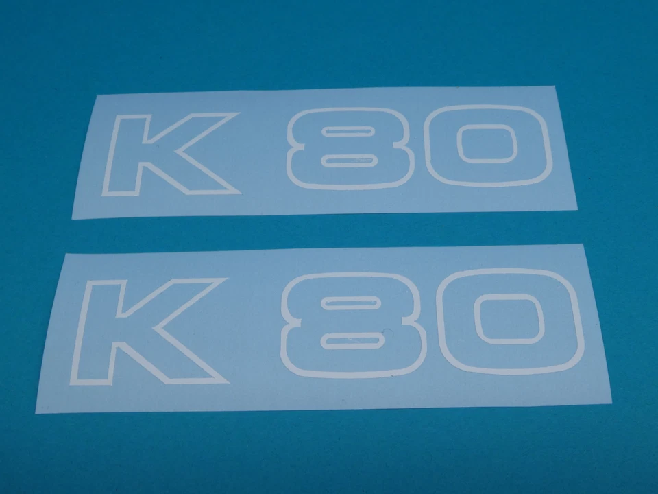 Zündapp Aufkleber Verkleidung Schriftzug Dekor Sticker K 80 weiß OVP - Bild 1 von 1
