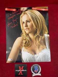 ANNA PAQUIN AUTOGRAPHED SIGNED 11x14 PHOTO! TRUE BLOOD! SOOKIE! BECKETT COA! - Picture 1 of 1