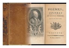 VOLTAIRE Poemes, Epitres Et Autres Poesies. Par M. De Voltaire 1777 Hardcover