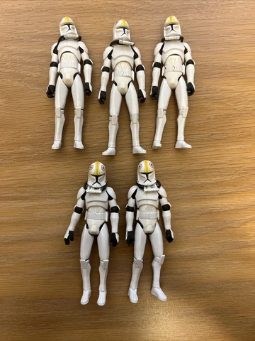 Star Wars Clone Wars Clone Trooper Pilot Odd Ball Figure 3.75 Army Builder Lot B Cover