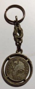 Collectible vintage metal key ring keychain  Europa Sin Fronteras 1993 Audi - Picture 1 of 6