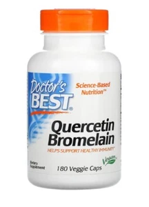 Doctor's Best Quercetina Bromelina, 180 Cápsulas Vegetarianas - Imagen 1 de 2