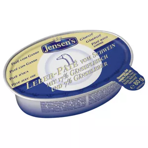 Jensens Gänse Pate Pastete mit Gänsefleisch und Gänseleber 80g - Bild 1 von 1
