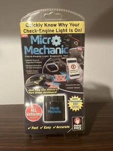 Ontel Micro Mechanic ODB2 Auto Diagnostic Bluetooth Scanner for iOS & Android - Bild 1 von 5