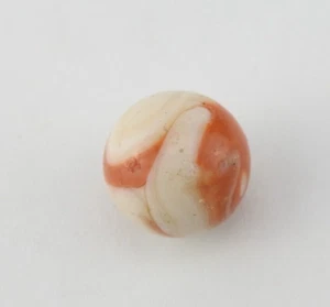 Antique CHRISTENSEN White Ground Pontil Marble Swirl Swag .65" Marbles - Picture 1 of 4