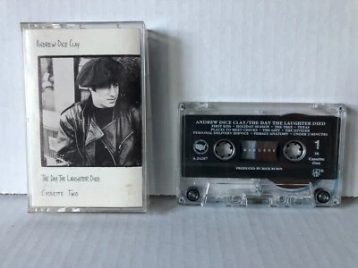 TAPE 1 ONLY Andrew Dice Clay DAY THE LAUGHTER DIED 1990 Def American Cassette Foto 1 de 4