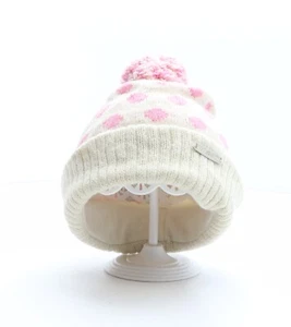 Regatta Girls Multicoloured Spotted Wool Bobble Hat One Size - Picture 1 of 10