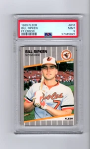 1989 Fleer Billy Ripken Baltimore Orioles #616 F*ck Face💥💥🎆 PSA Graded 9 - Picture 1 of 2