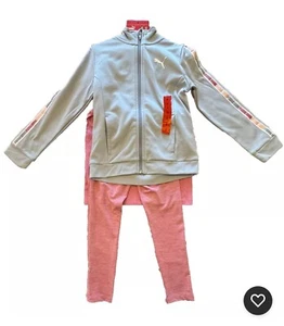 PUMA -Youth Kids Girls 3 Piece Set (Long sleeve Tee, T-Shirt, Leggings) 4T - Picture 1 of 3