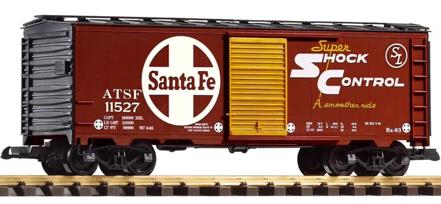 PIKO G Scale ~ New 2025 ~ Santa Fe (SF) Steel Boxcar #11527 ~ 38926 - Image 1 of 1
