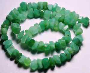 7 Inches, Chrysoprase, Natural, Faceted Fancy Nuggets, Size 9x7 mm To 6x6 mm