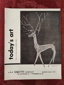 TODAYs ART Magazine September 1959 Aluminum Wire Sculpture A. Peter Emig - Picture 1 of 1