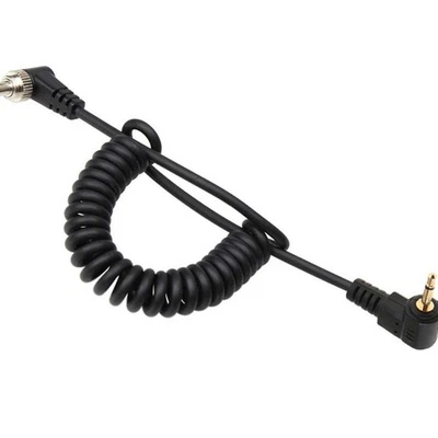 2.5mm To Male Flash PC Sync Cable Camera Flash Trigger Cord 40-100cm for DSLR - Image 1 of 4