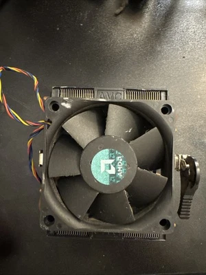 *AS-IS Heatsink Fan CPU Cooler AVC Z7UH40Q001 Copper Pipe AMD Sockets + 3 Fans - Image 1 of 4