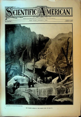 Scientific American August 6 1904 St Louis World's Fair Animals Ariplanes - Image 1 of 3