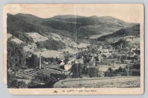 Postal panorámica Lapoutroie Haut-Rhin Francia Village Valley ARS 86 RPPC - Imagen 1 de 2