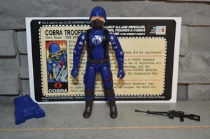 Custom Black Major Gijoe ( Cobra Trooper ) W/ Rare Mickey Mouse Logo & Filecard! - Picture 1 of 2