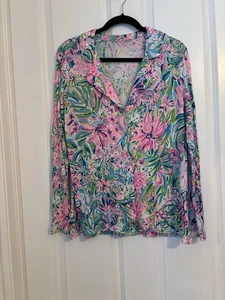 Lilly Pulitzer - Women’s Colorful PJ Top. Size L. Gently Worn - Picture 1 of 8