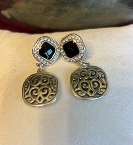 Orecchini Brighton in argento e nero x - Foto 1 di 3