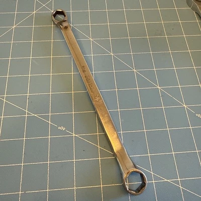 Snap-on Double Box End 6-Point Wrench 9/16" & 5/8" 10º Offset XB1820S - Image 1 of 3