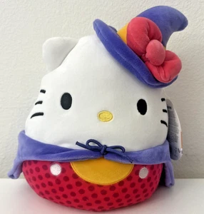 Peluche Hello Kitty Squishmallows Halloween Strega Hello Kitty and Friends 8" Nuovo - Foto 1 di 14