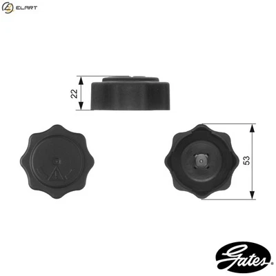 CAP COOLANT TANK RC229 FOR MINI LAND ROVER DEFENDER/Station/Wagon/SUV/Pick/Up - Image 1 of 4