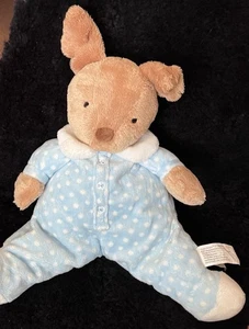 North American Bear Creeper Sleepers Dog Puppy Blue Polka Dots 12” Lovey Baby - Picture 1 of 4
