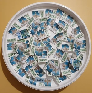 50 francobolli originali di seconda classe non affrancati fuori carta senza gomma #3424 - Foto 1 di 1