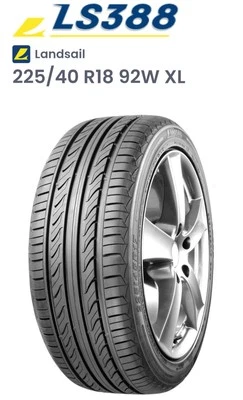 2x  225 40 18 92W XL LANDSAIL LS388  NEW - Image 1 of 4