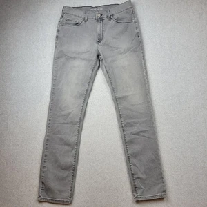 Pantalones de mezclilla Mott & Bow para hombre 31x32 gris calce ajustado elástico piedra 5 bolsillos informales - Imagen 1 de 16