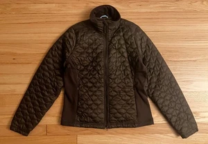 LL Bean Brown Quilted Full Zip Jacket (Women's S) - Picture 1 of 12