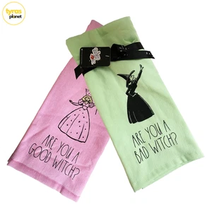 2  Kitchen Towels - Rae Dunn Halloween Are You A Good Witch Or A Bad Witch - Picture 1 of 3