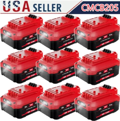 FOR CRAFTSMAN 20V CORDLESS POWER TOOLS 1-9PCS 20Volt For Craftsman 8.0Ah Li-ion Battery CMCB202 CMCB204 CMCB205 CMCB206