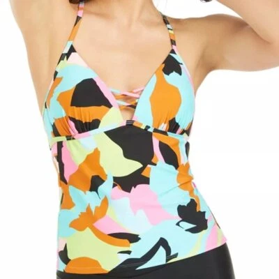 Camiseta Tankini Hula Honey Tirantes Aqua Multi S L Pequeña Grande Nueva con Etiquetas Foto 1 de 2