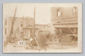 Postcard RPPC Disaster Aftermath AZO 1904-1918 - Picture 1 of 2