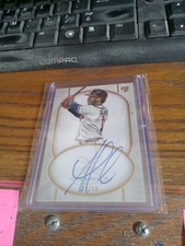 Ozzy Albies sp Rookie Auto Atlanta Braves 33%50 2018 Topps Definitive