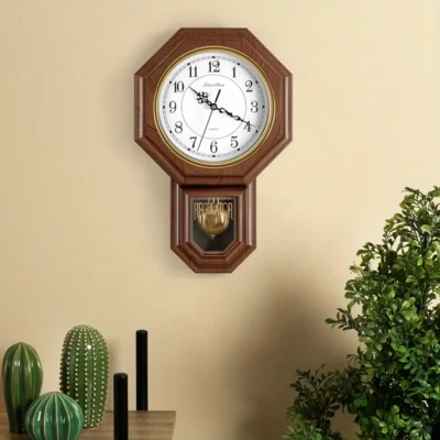 Pendulum Wall Clock with Battery Operated - Decorative Wall Clocks for Decor - Image 1 of 4