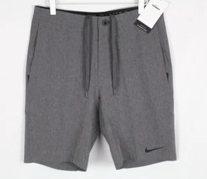 Nike Men's 9" Hybrid Board Shorts Swim Dark Heather Grey NESSC516 061 - Picture 1 of 6