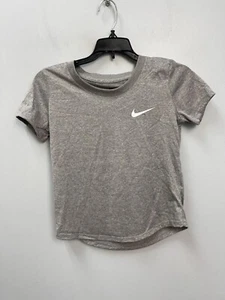 Nike Kid's Dri-Fit Grey Short Sleeve T-Shirt The Nike Tee - Picture 1 of 7