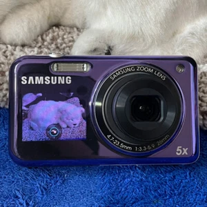 Samsung PL120 14.2MP 5x Optical Zoom Digital Camera Dual Screen Selfie Tested - Picture 1 of 9