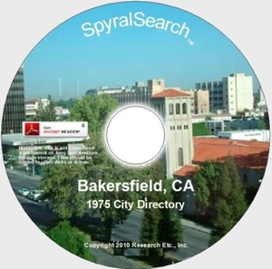 CA - Bakersfield 1975 City Directory on CD - Picture 1 of 1
