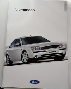FORD MONDEO Brochure - Model Year 2001 LX- ZETEC-ZETEC S-GHIA-GHIA X.FA1262/12 - Picture 1 of 10