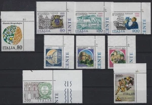 v5339 Italien MiNr 1756+1763/65+1766/68+1769+1770 ** Eckrand rechts oben - Imagen 1 de 1