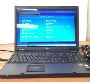 HP Compaq 8710P 17'' Laptop, Intel Core Duo T8100 2.10Ghz, 2GB Ram W/ Battery - Picture 1 of 6